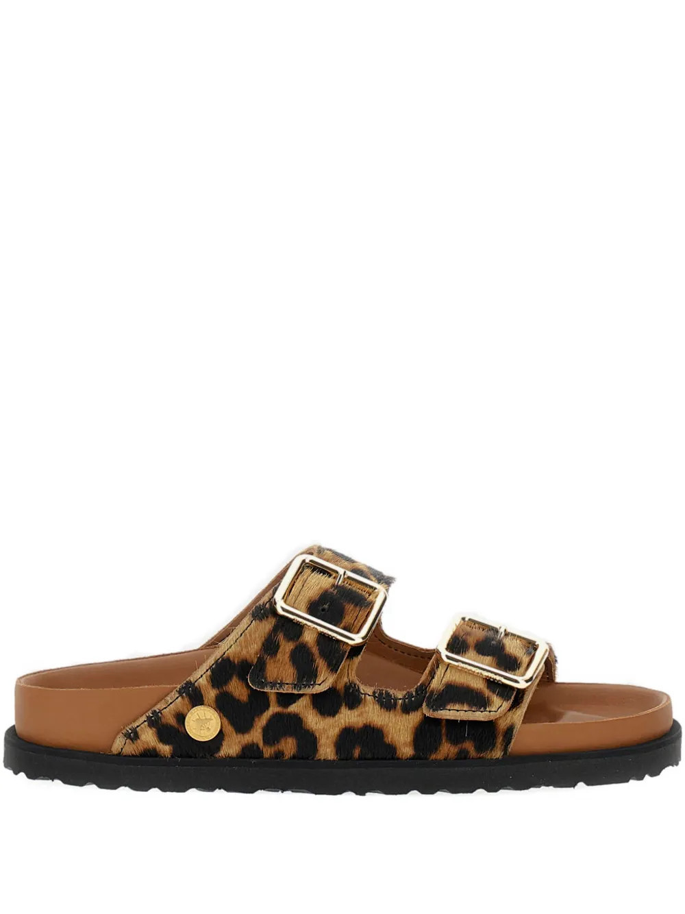 BIRKENSTOCK 1774 Becomes Berlin Arizona leopard adjustable-buckles sandals - Brown | Farfetch Global