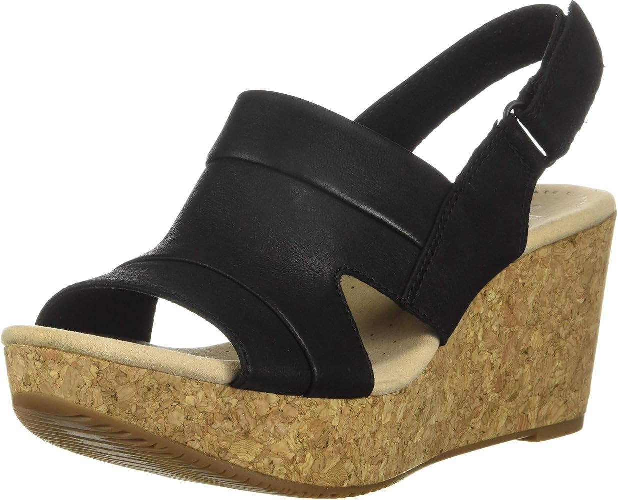Clarks Women's Annadel Ivory Wedge Sandal | Amazon (US)
