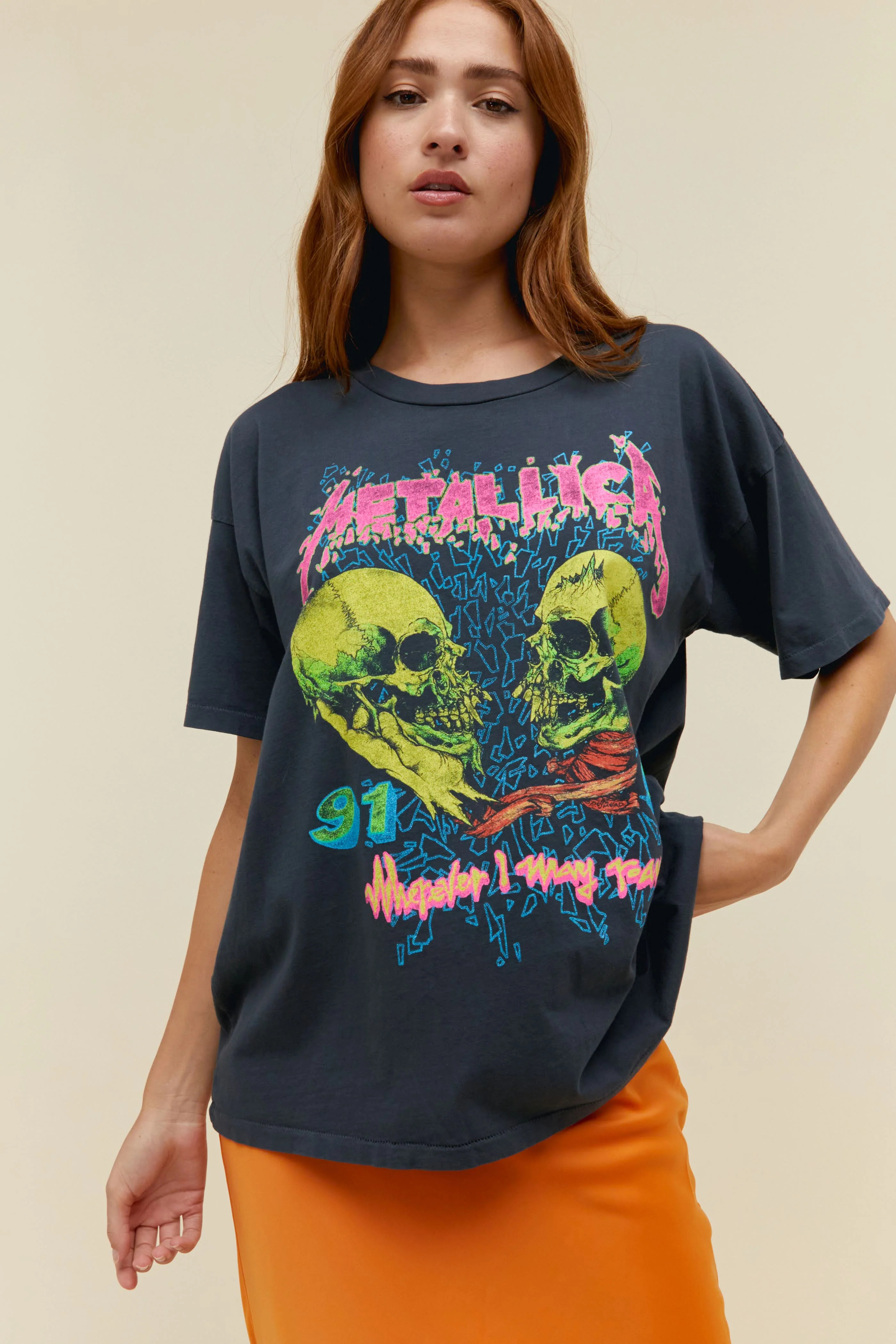 Metallica Wherever I May Roam Merch Tee in Vintage Black | Daydreamer