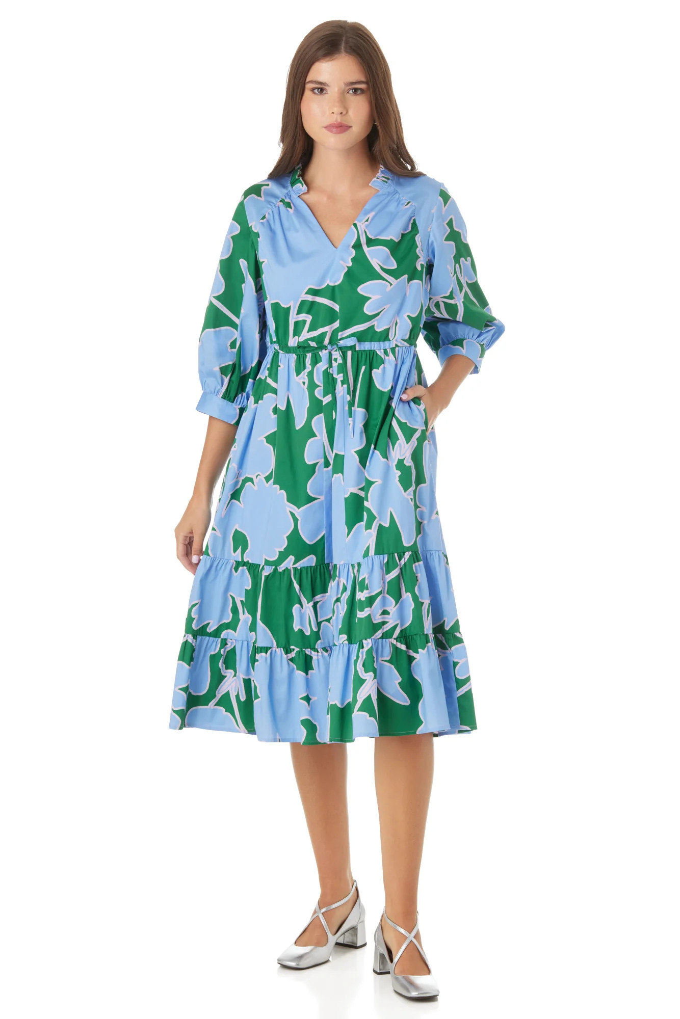 Tallie Dress in Floral Figure | CROSBY by Mollie Burch | CROSBY by Mollie Burch