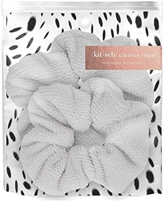 Kitsch Ultra Soft Microfiber Hair Drying Scrunchies for Frizz Free, Heatless Hair Drying, Towel S... | Amazon (US)