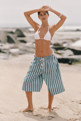 Celandine Oversized Bermuda Pants | Anthropologie (US)