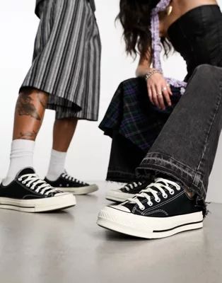 Converse chuck 70 ox sneakers in black | ASOS (Global)