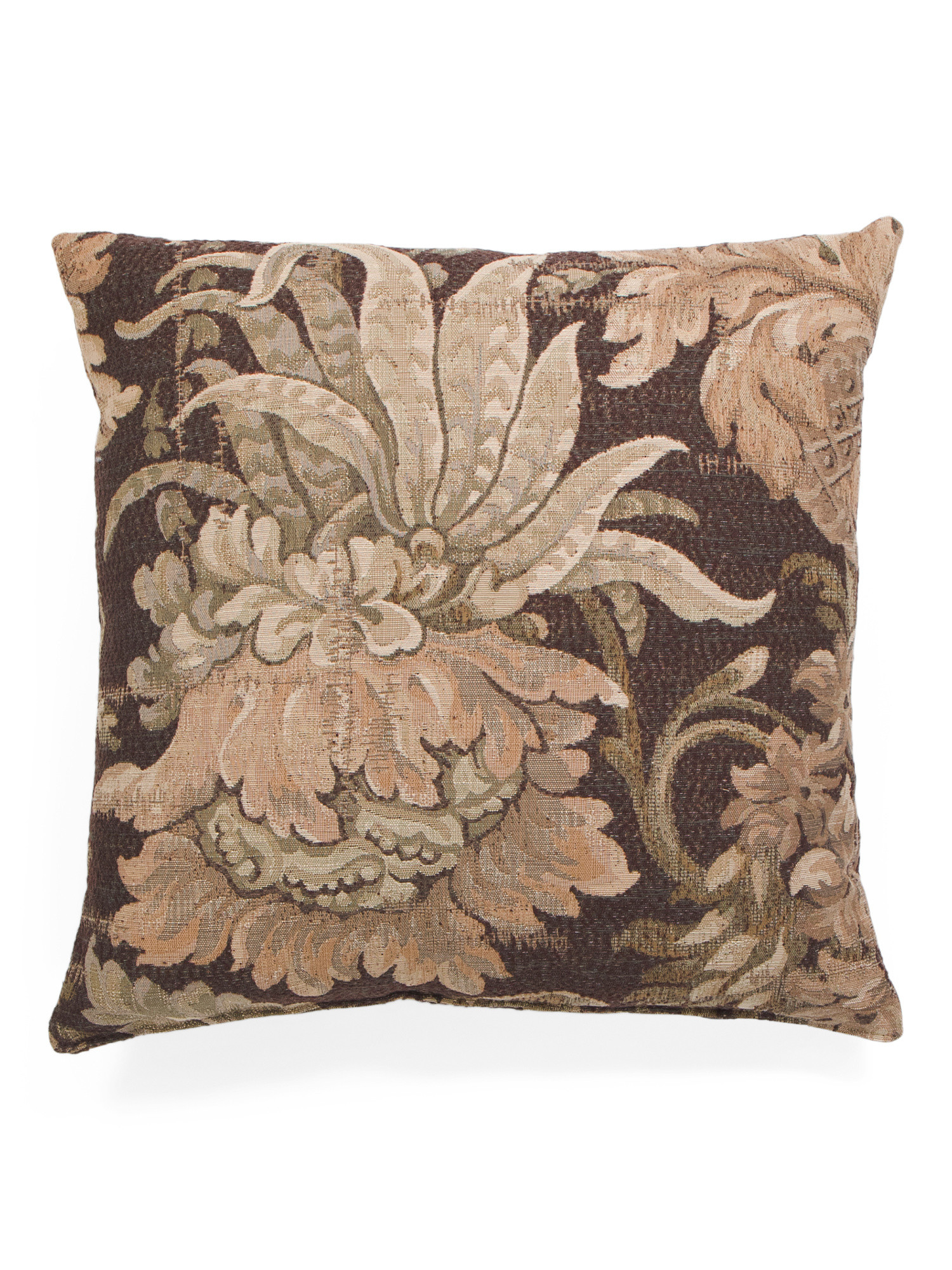 24x24 Forest Song Jacobean Floral Tapestry Oversized Pillow | TJ Maxx