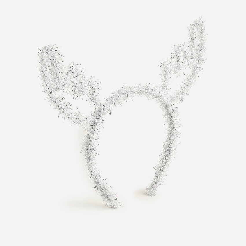 Girls' tinsel antler headband | J. Crew US