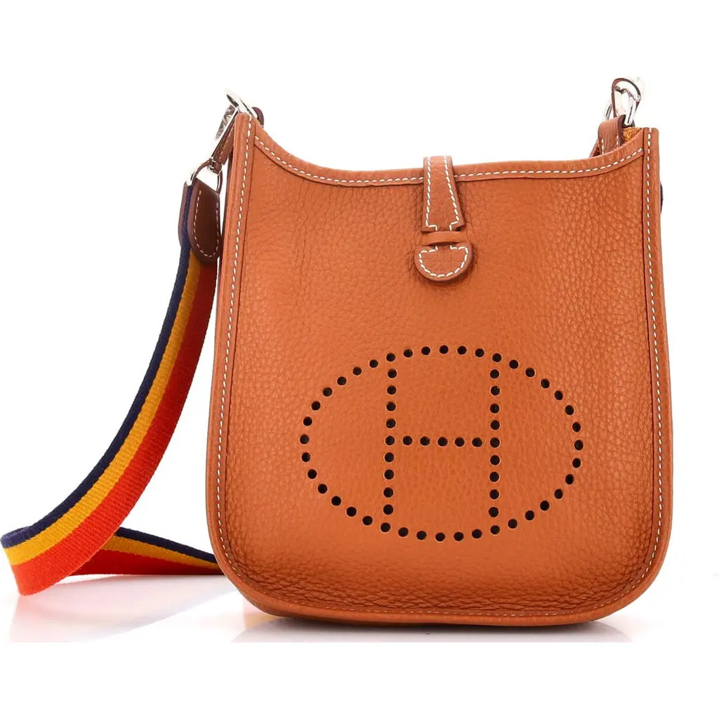 Pre-Owned Hermes Evelyne Bag Gen III Clemence TPM in Gold at Nordstrom, Size X-Small | Nordstrom