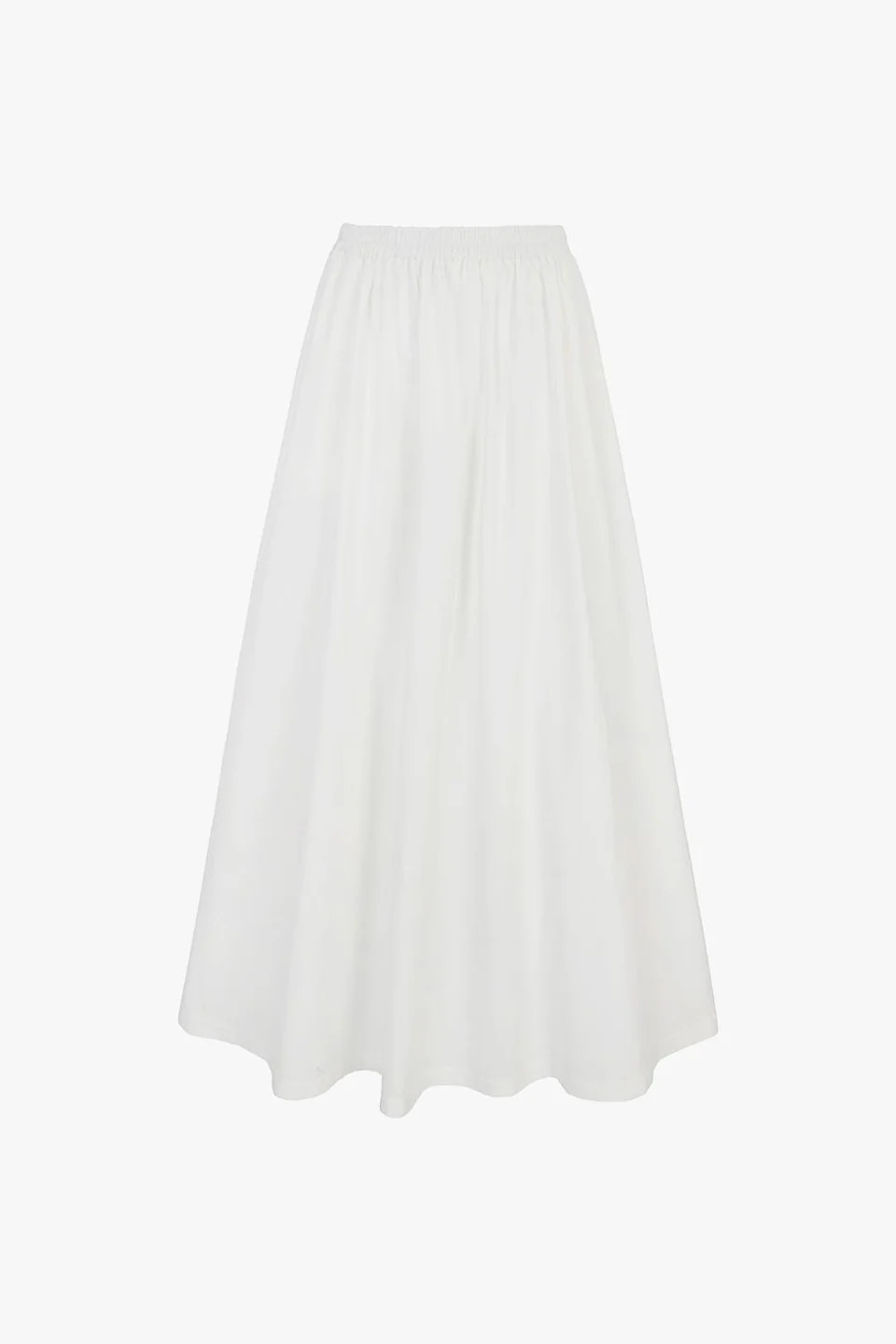 Natalie | Full Length Poplin Skirt in White | ALIGNE | ALIGNE UK & EU