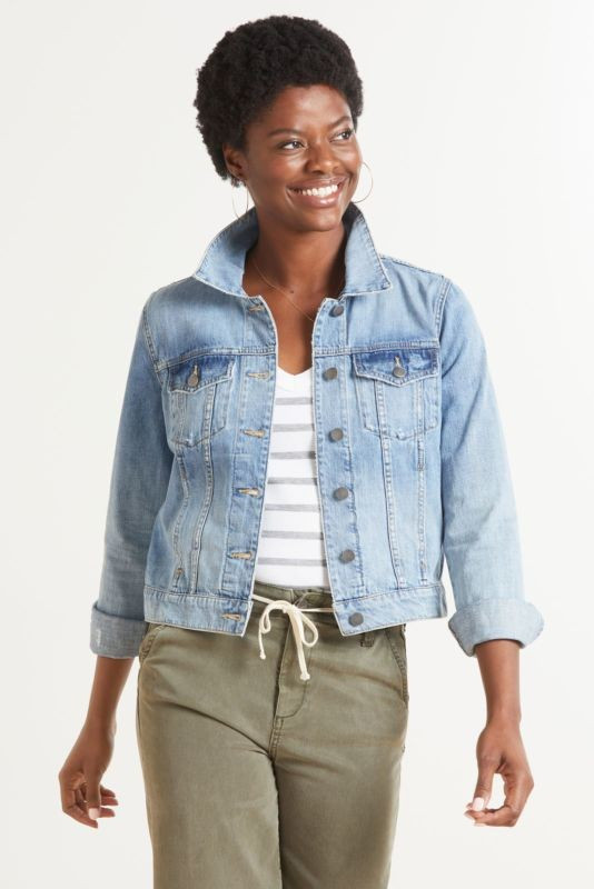 KUT FROM THE KLOTH Julia Denim Jacket | EVEREVE | Evereve