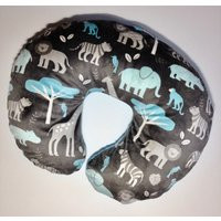 Minky Nursing Pillow Cover. Tales Of The Jungle. You Choose Dimple Dot Back. Handmade. Customizable. | Etsy (US)