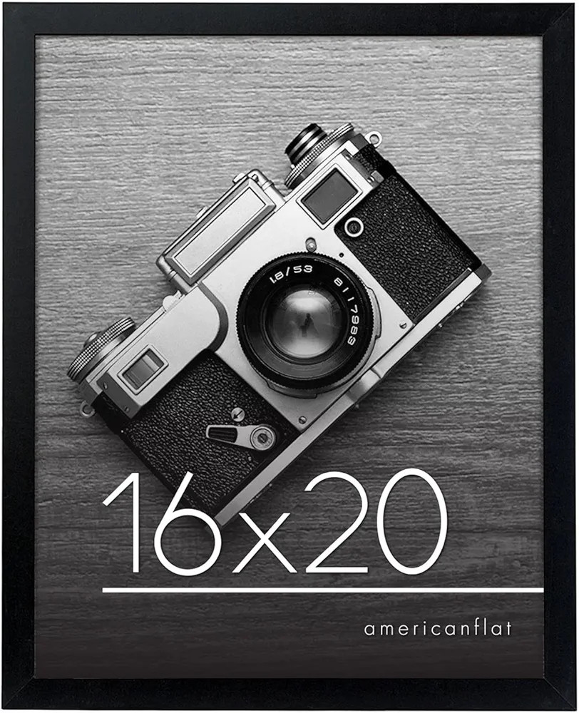 Americanflat 16x20 Poster Frame in Black - Composite Wood with Polished Plexiglass - Horizontal a... | Amazon (US)