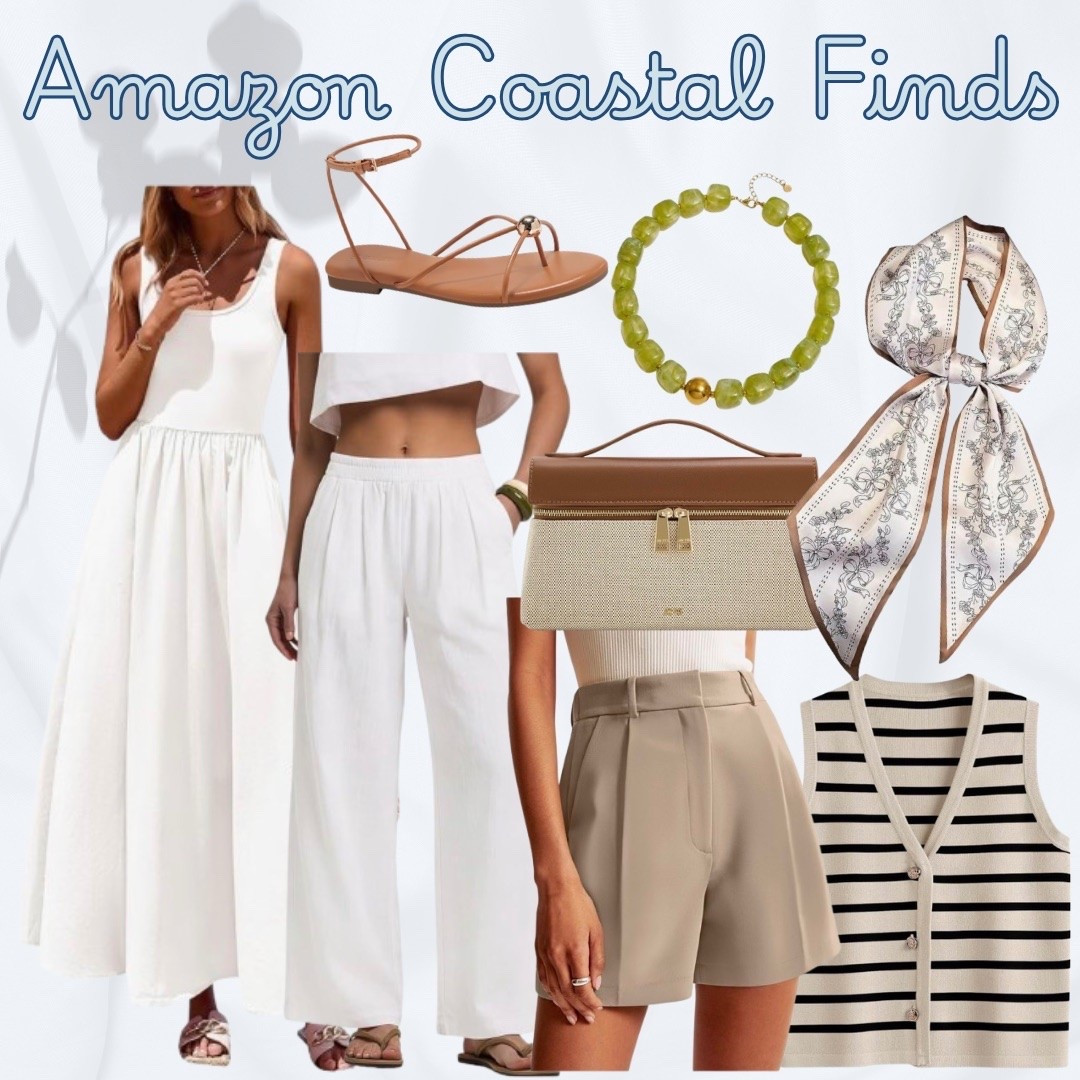 Amazon Coastal Finds

LTKstyletip / ltkgrwm / amazon / amazon finds / amazon fashion / coastal finds / coastal fashion / coastal granddaughter / coastal / jw pei / white dress / white dresses / white midi dress / white linen pants / linen pants / pants / white pants / neutrals / neutral outfit / summer outfit / summer outfits / coastal outfit / glass bead necklace / brown sandals / summer sandals / scarf / scarves / fashion scarf / striped blouse / striped vest / fashion vest / summer vest / vest / boat shorts / linen shorts / shorts / sale / sale alert

#LTKSeasonal #LTKSaleAlert #LTKootd