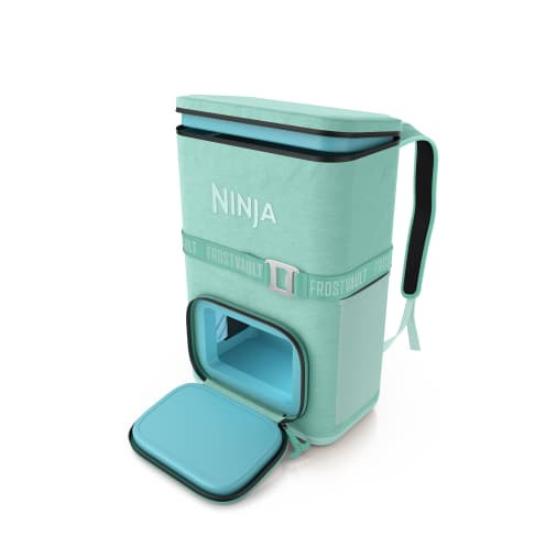 Ninja FrostVault™ Go 24-Can Backpack Soft Cooler with Cold Dry Zone (Cactus Green) | FF124AQ | Ninja Kitchen