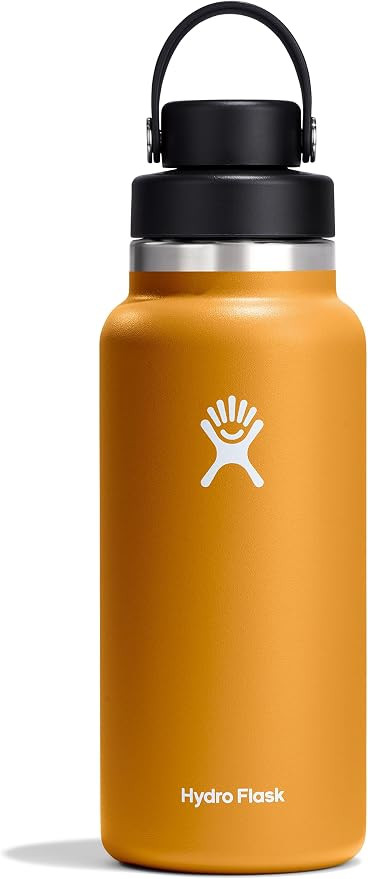 HYDRO FLASK Wide Mouth Chug Cap vacuum insulated stainless steel water bottle with leakproof clos... | Amazon (US)