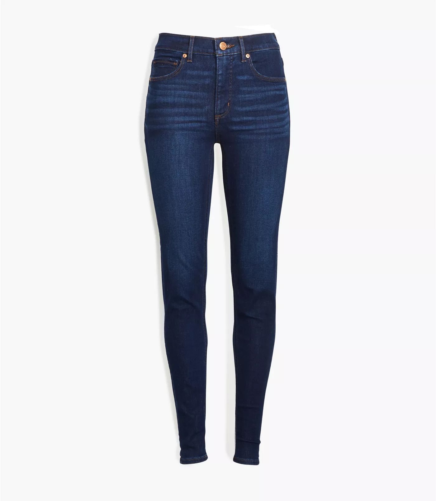 Curvy Skinny Jeans in Classic Dark Indigo Wash | LOFT | LOFT