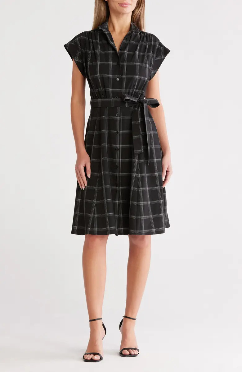 Calvin Klein Comm Big Plaid Shirtdress | Nordstromrack | Nordstrom Rack