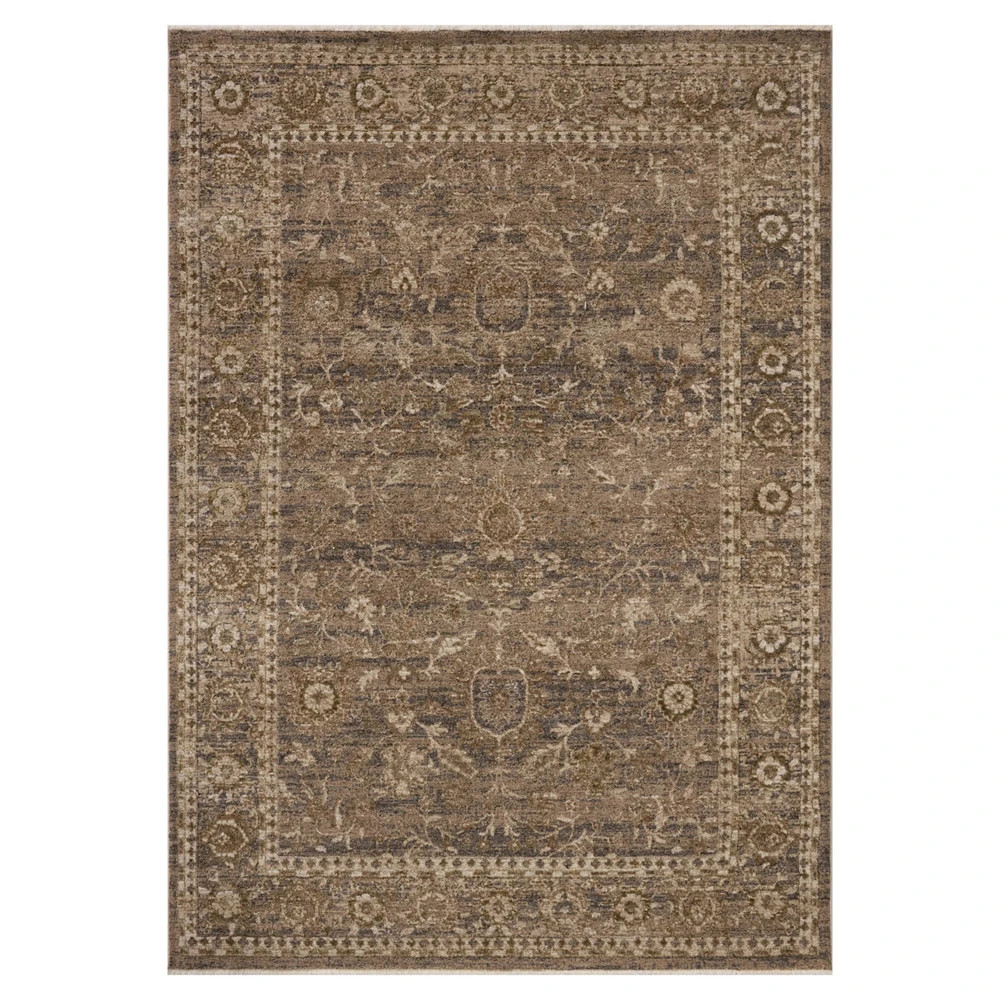 Kaelen Updated Traditional Brown Oushak Patterned Rug - 7'10"x10' | Kathy Kuo Home