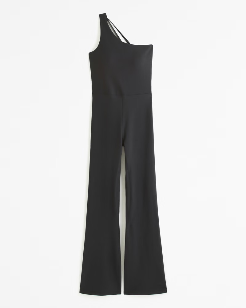 YPB sculptLUX One-Shoulder Full-Length Onesie | Abercrombie & Fitch (US)