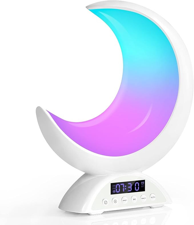 Magical Moon Lamp Alarm Clock, Cute RGB Color Changing Light, Scene Mode and Music Mode, Perfect ... | Amazon (US)