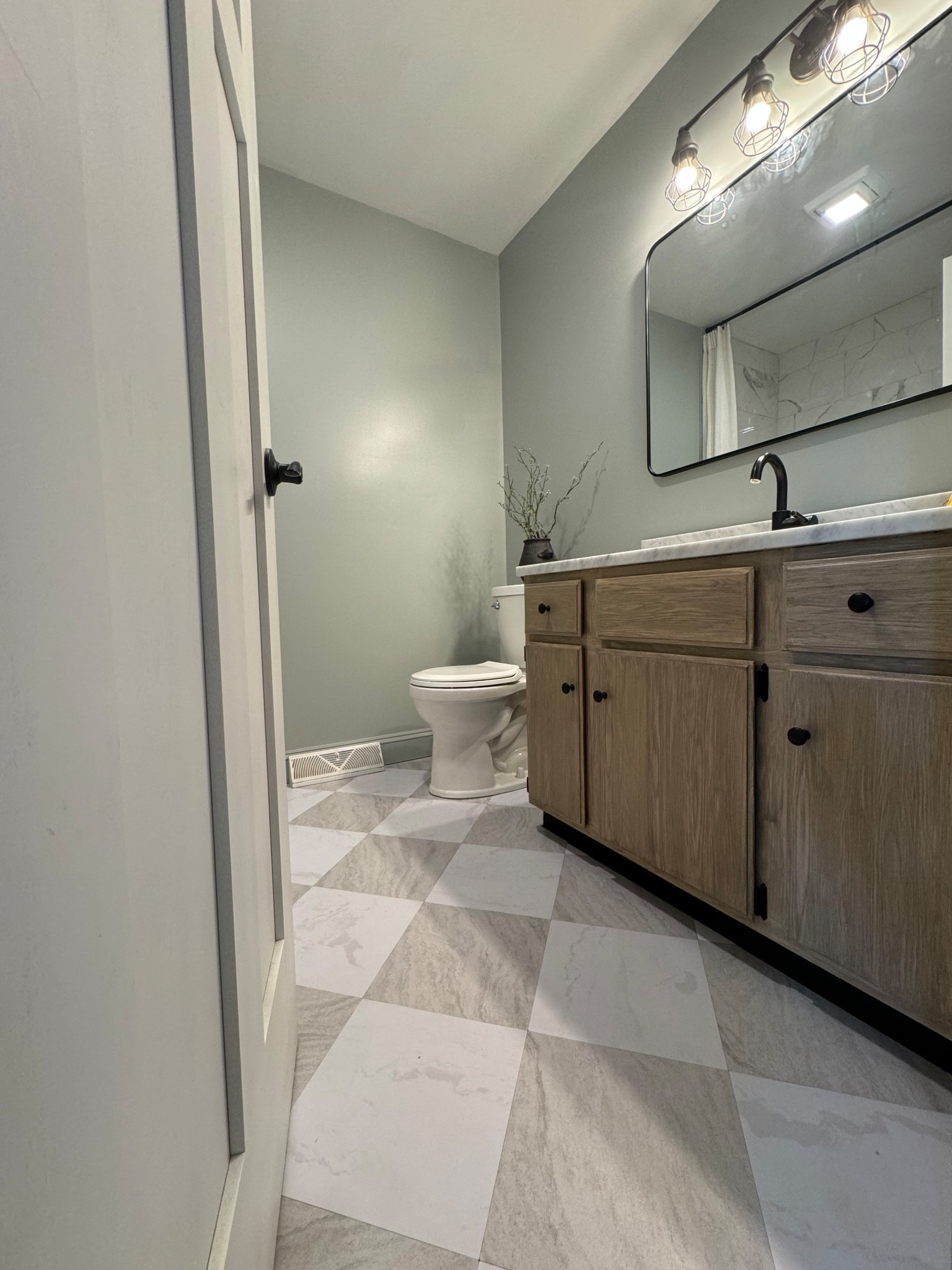Bathroom renovation is complete, light & airy with a touch of color. 

#LTKU #LTKHome #LTKStyleTip