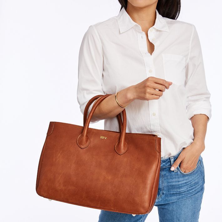 Elisabetta Slouch Leather Handbag | Mark and Graham