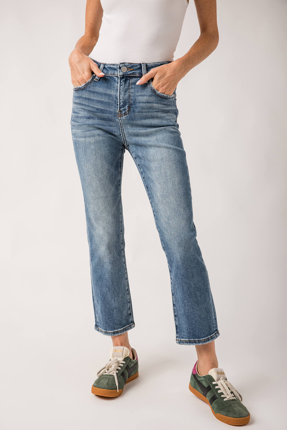 Risen OG Straight Leg Jeans (no front distressing) | Social Threads