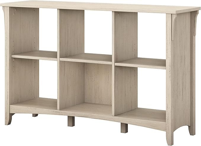 Bush Furniture Salinas 6 Cube Organizer in Antique White | Amazon (US)