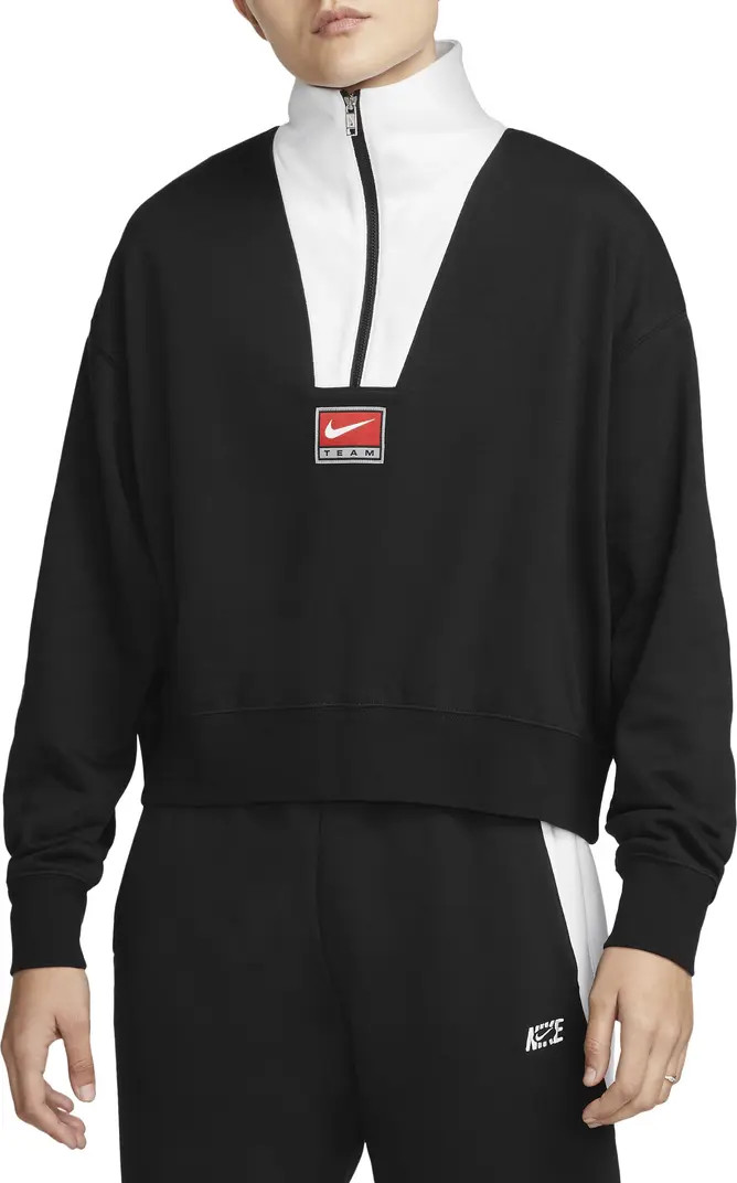 Brushed Fleece Half Zip Sweatshirt | Nordstrom