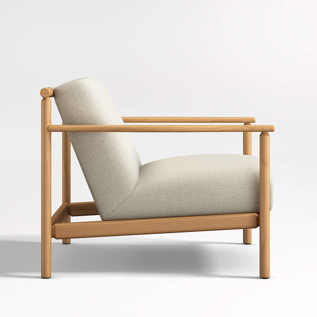 Ojai Upholstered Wood Frame Accent Chair + Reviews | Crate & Barrel | Crate & Barrel