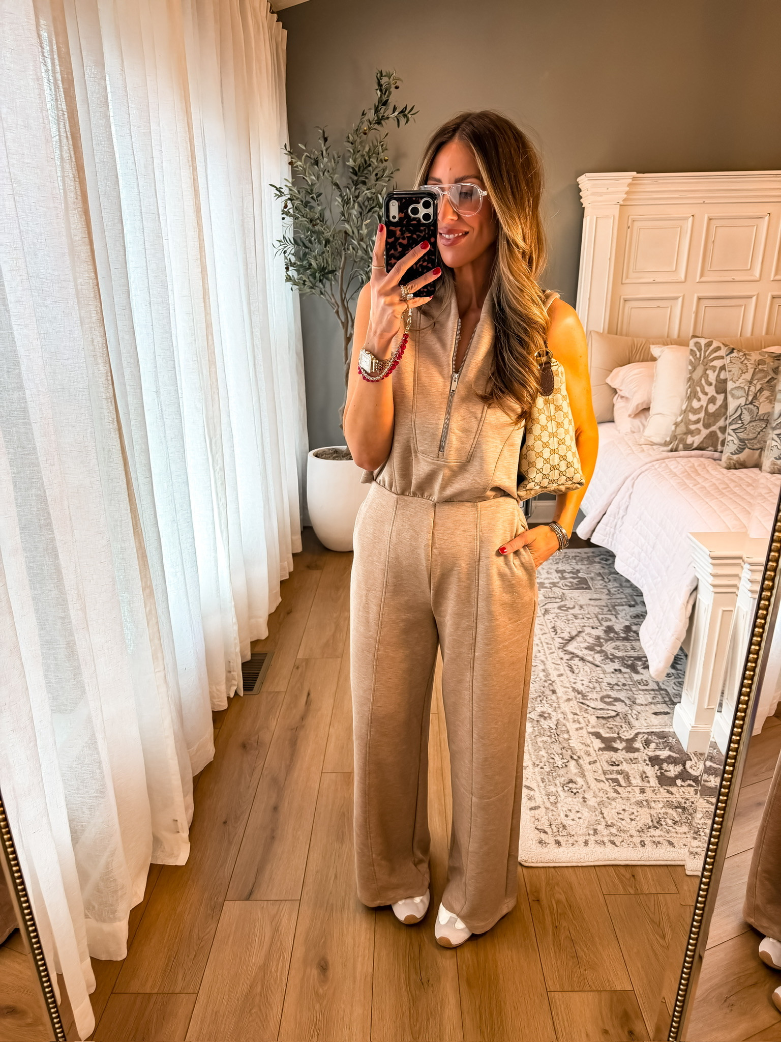 Jumpsuit, neutral outfit, everyday comfy outfit, workwear, travel outfit, neutral clothes, themominstylee

#LTKWorkwear #LTKmomlife #LTKootd