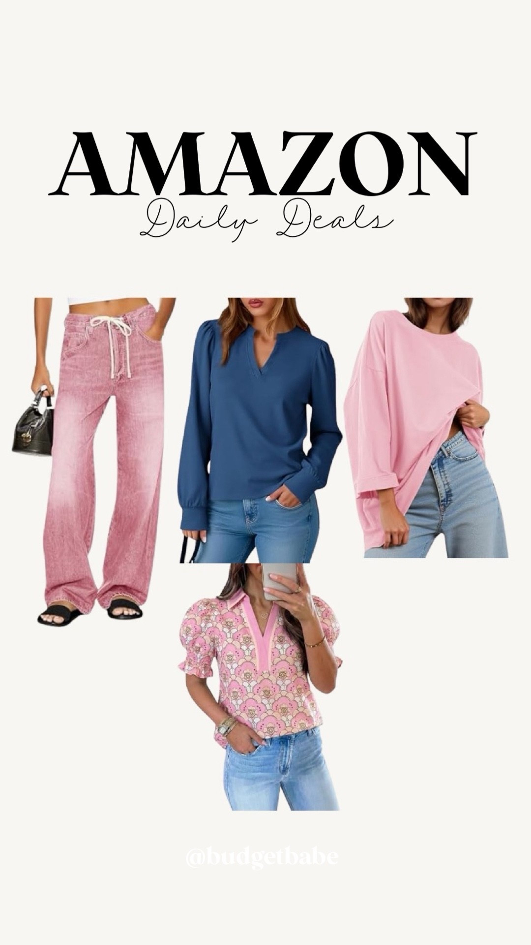 Jeans $18.99 with code: JX5VARWV // long puff sleeve top with vneck $5.99 with code 5JJ28CDY // oversized tshirt $6.80 with code GHF9BNMN // short sleeve blouse with puff sleeves $14.99 with code  WEHA2BCI // Amazon daily deals promo code coupons sale

#LTKSaleAlert