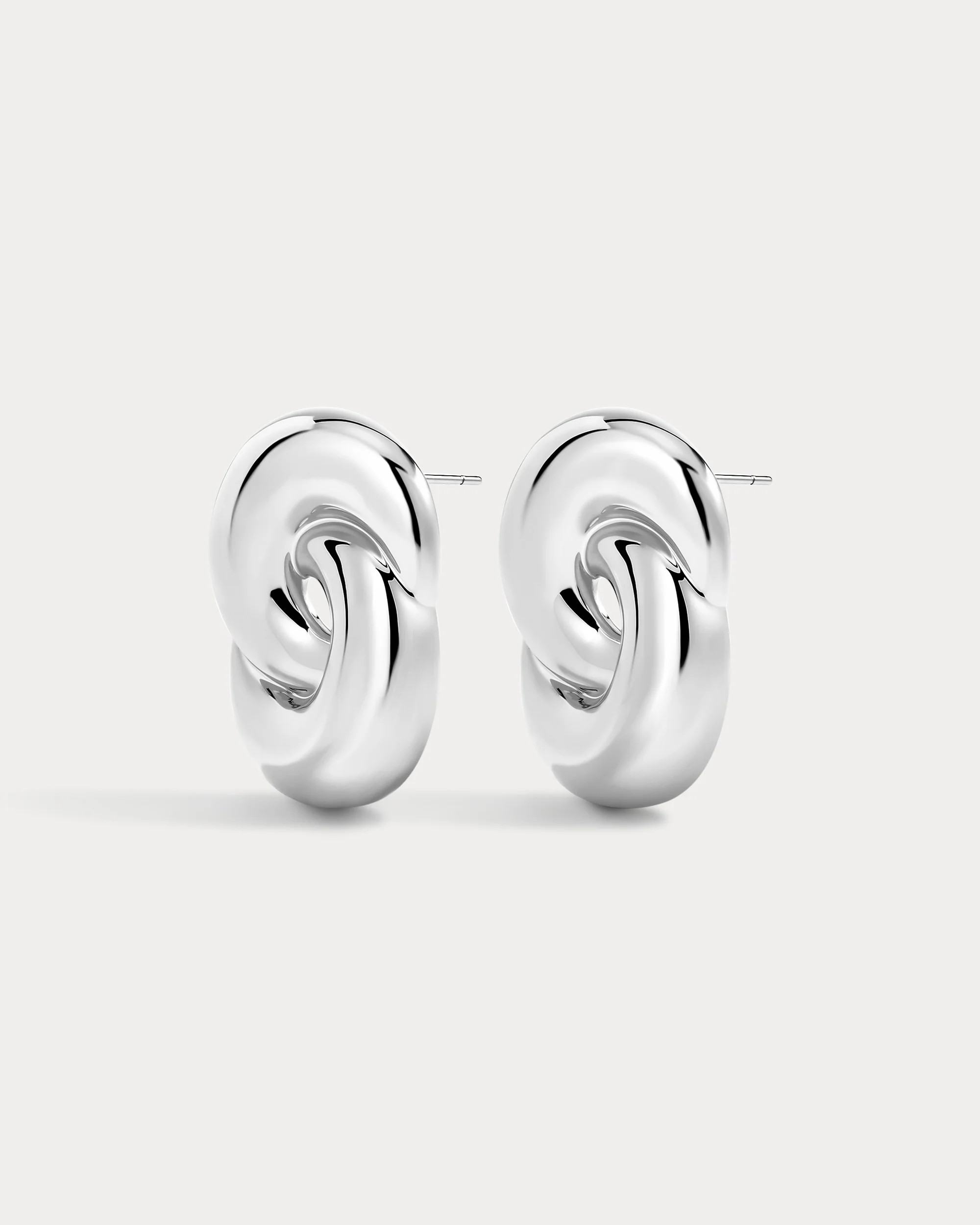 The Solstice Knot Studs-Silver | Luv Aj Inc.