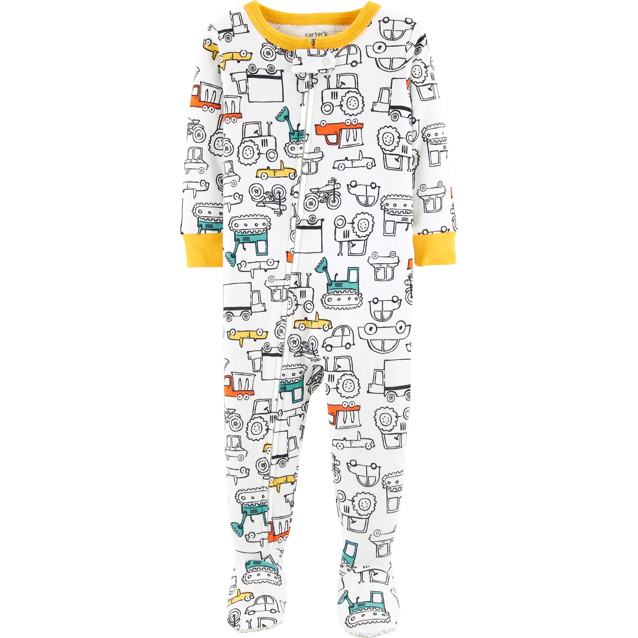 Baby Boy Carter's Contruction Truck Footed Pajamas | Kohl's