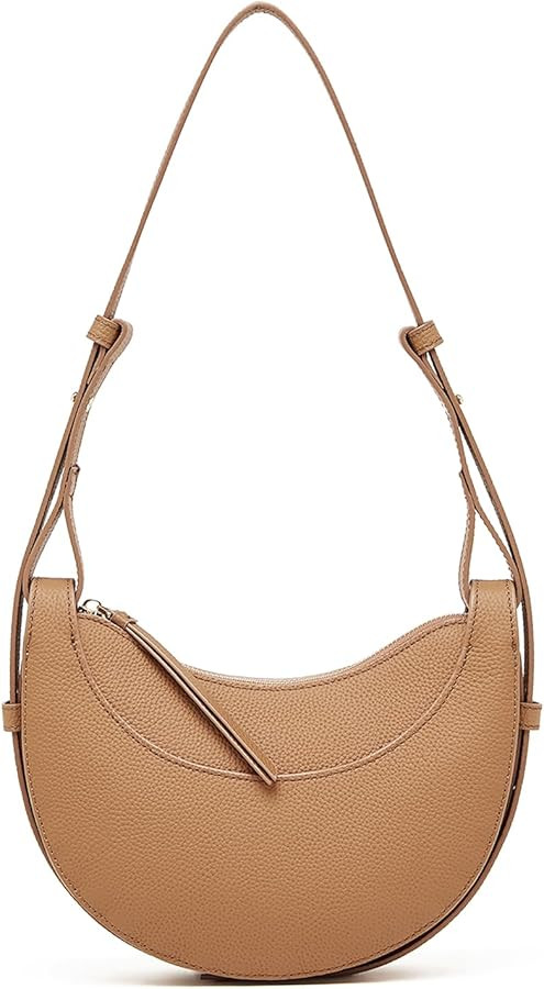 Genuine Leather Shoulder Bags for Women, Crossbody Satchel with Adjustable Strap, Leather Work Ba... | Amazon (US)