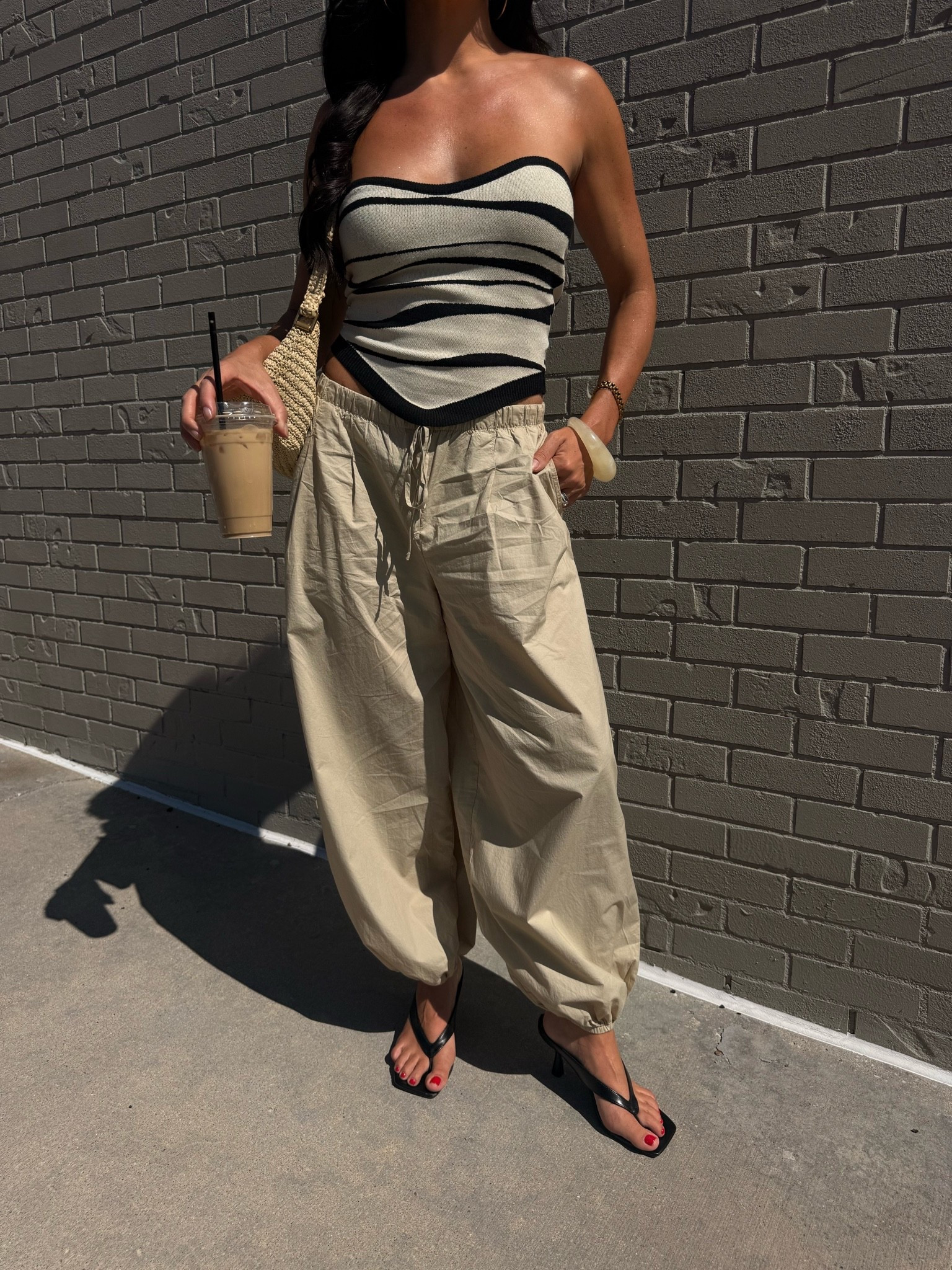 Obsessed is an understatement! Wearing size XS in these @Aerie wind pants and size XS in this @Commense tube top 
Kitten heels 
Summer outfit

#LTKootd #LTKgrwm #LTKdayinmylife