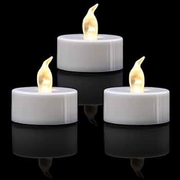 KOABY LED Tea Lights, 24 Pack Flickering Flameless Tea Lights, Warm White, Last 200H+, Battery Op... | Amazon (US)