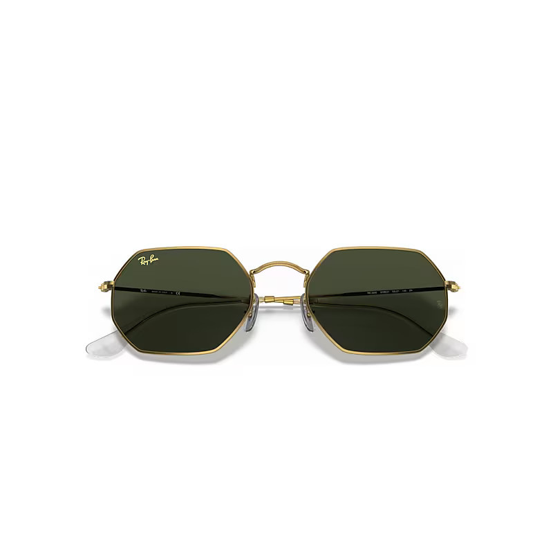 Ray-Ban Octagonal Legend Gold Sunglasses Gold Frame Green Lenses 53-21 | Ray-Ban (US)
