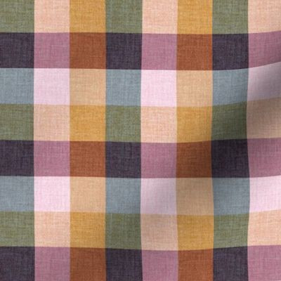 Buffalo plaid  mixed 2 linen MINI | Spoonflower
