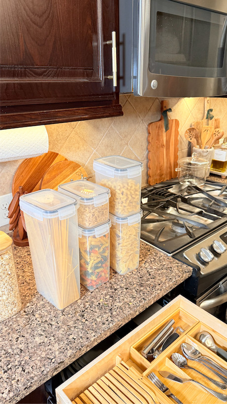 Finally upgraded my food storage containers and it has made such a difference in keeping the kitchen organized. Everything stacks nicely and it’s so much easier to see what we have. 

 #LTKHome