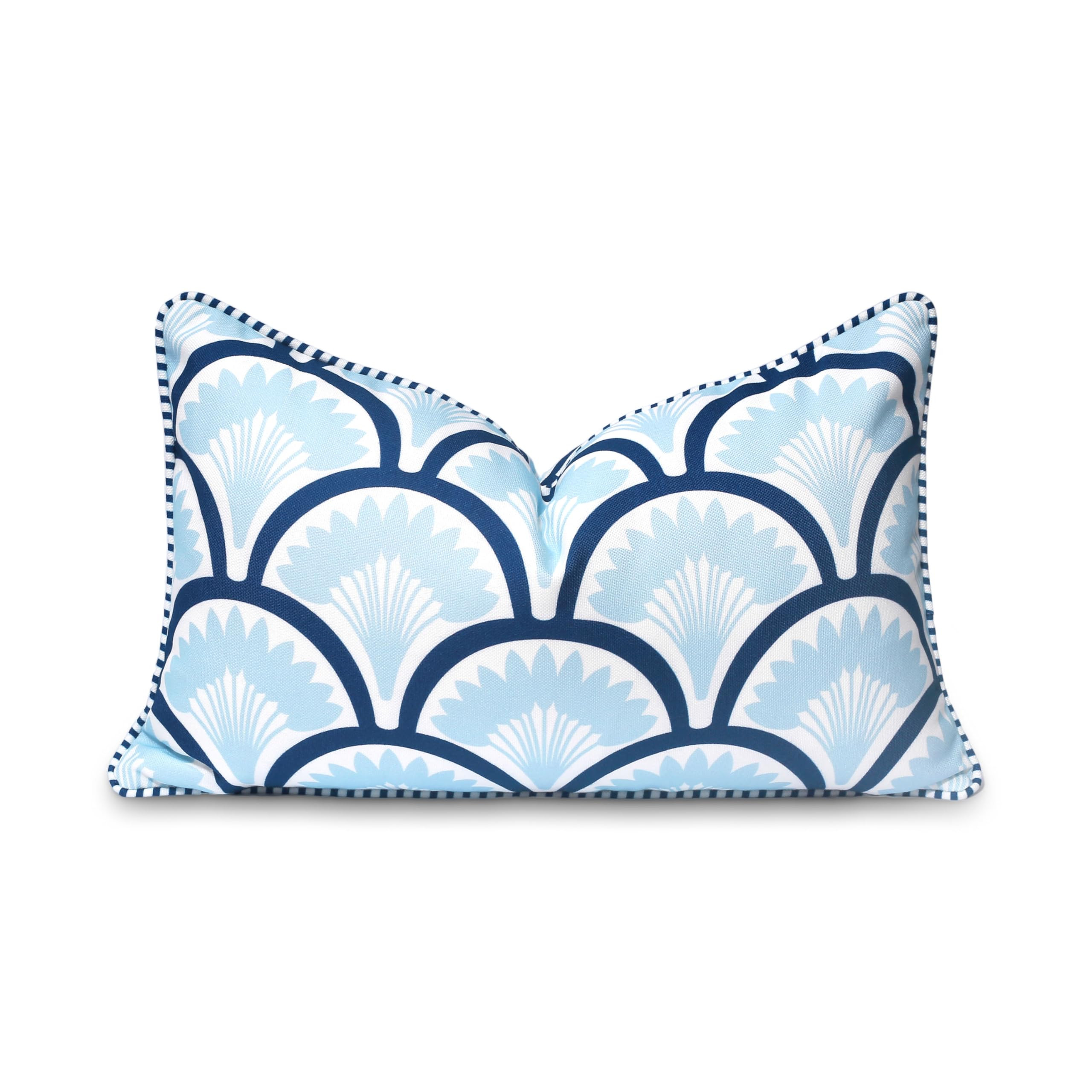 Hofdeco Premium Coastal Patio Indoor Outdoor Throw Pillow Cover Only, 20"x20" Water Repellent for... | Amazon (US)