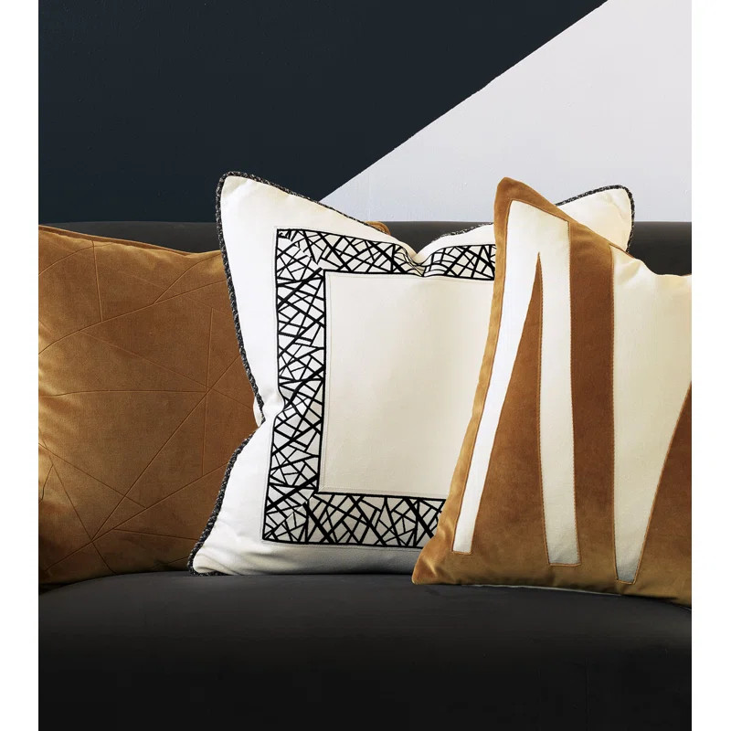 Eastern Accents Medara Lasercut Square Velvet Pillow Cover & Insert | Wayfair | Wayfair North America