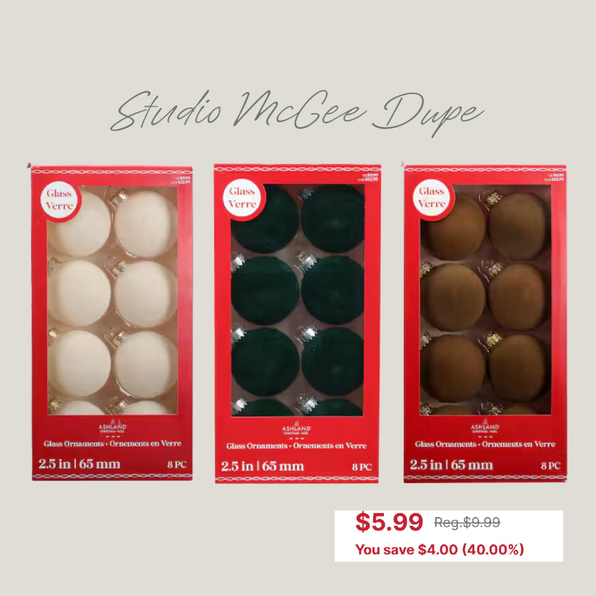 Velvet Christmas Ornaments. Studio McGee Dupe 🥳

#LTKHoliday #LTKSeasonal #LTKHome