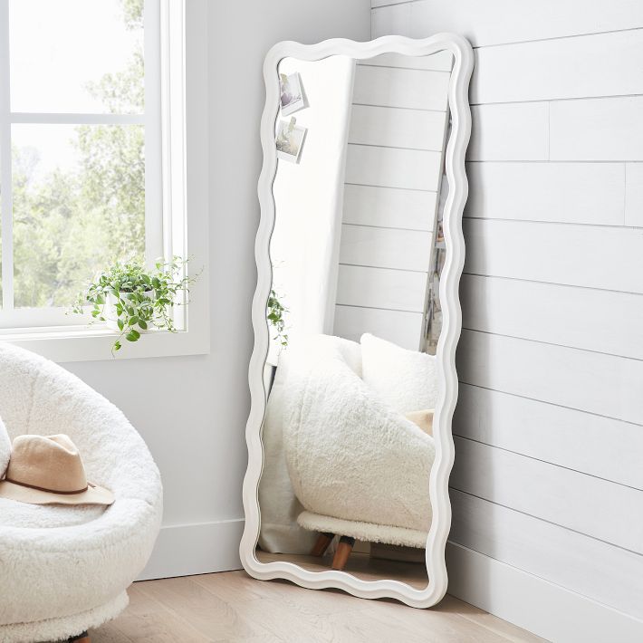 Floor-Length Scalloped Mirror | Pottery Barn Teen