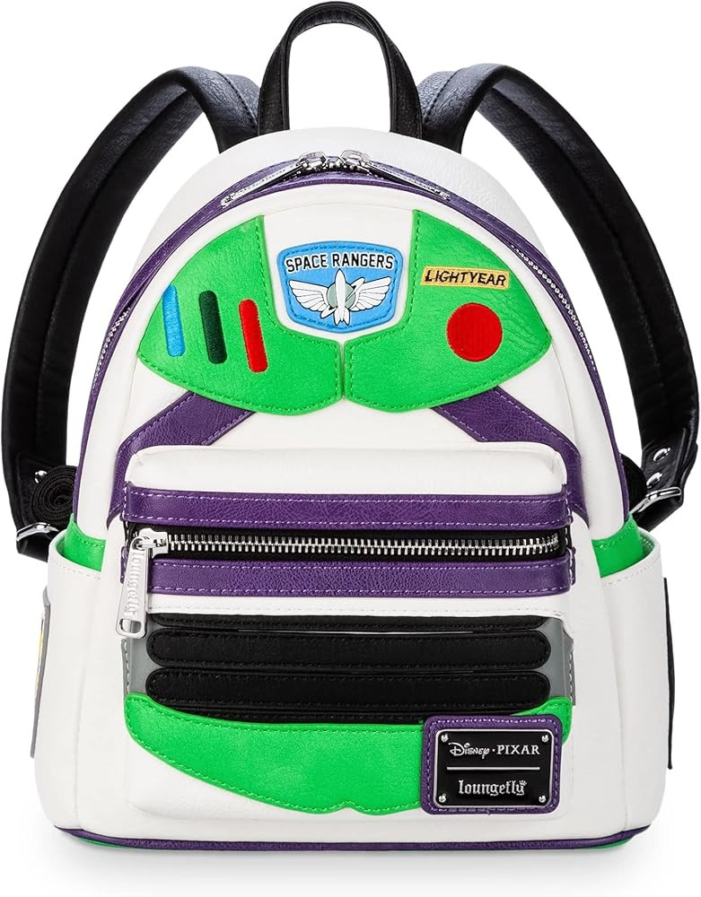 Loungefly Toy Story Buzz Lightyear Faux Leather Womens Double Strap Shoulder Bag Purse | Amazon (US)