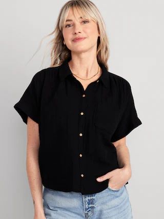 V-Neck Dolman-Sleeve Blouse for Women | Old Navy (US)