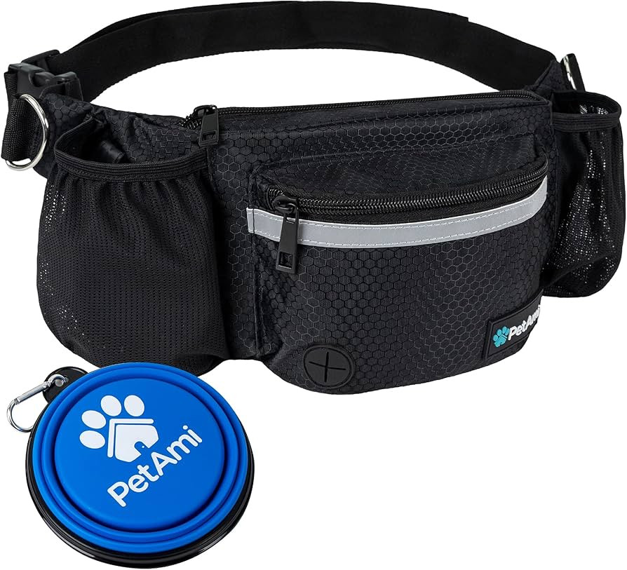 PetAmi Dog Fanny Pack, Treat Pouch for Dog Walking, Training, Built in Poop Bag Dispenser, Water ... | Amazon (US)