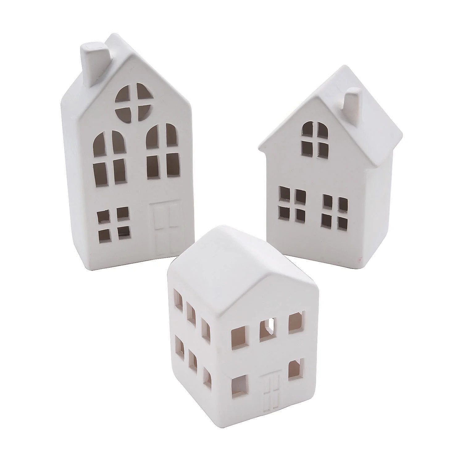 DIY Ceramic Winter Village, Craft Kits, Winter, 3 Pieces | Walmart (US)