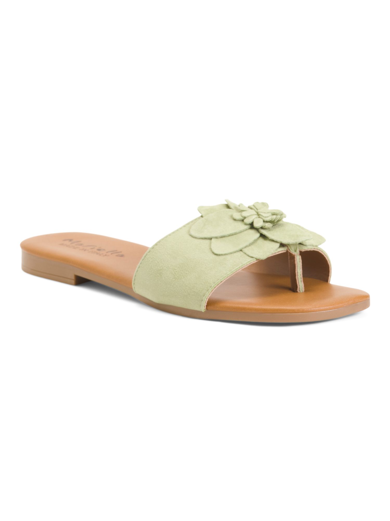 Made In Italy Suede Sandals With Flower | Women's Shoes | Marshalls | Marshalls