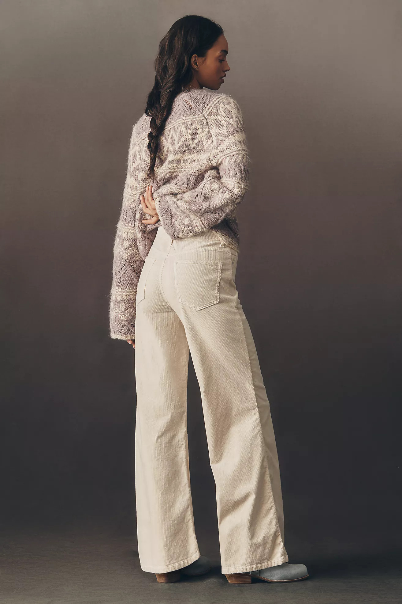 The Robbie Corduroy High-Rise Flare Jeans by Pilcro | Anthropologie (US)