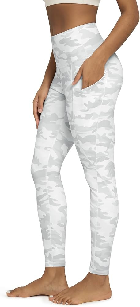 ODODOS Women's High Waisted Yoga Leggings with Pockets, Tummy Control Non See Through Workout Ath... | Amazon (US)