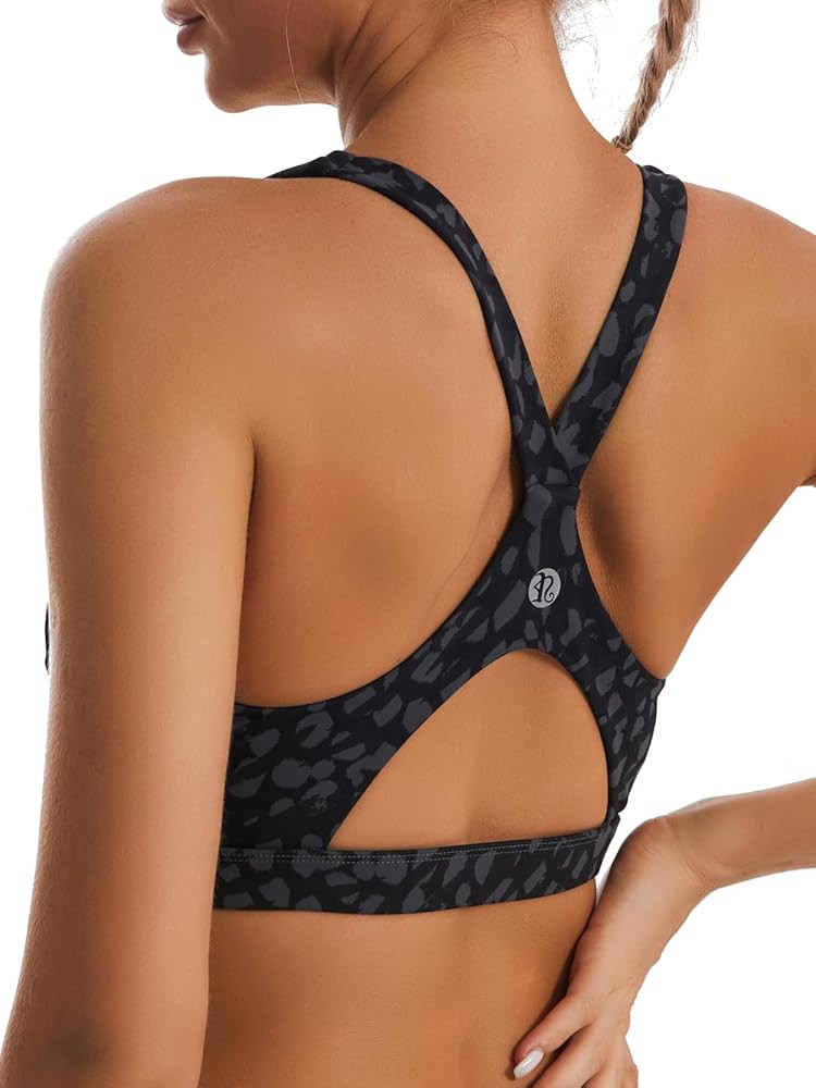 RUNNING GIRL High Impact Sports Bras for Women,Racerback Running Bra Workout Crop Tank Tops Longl... | Amazon (US)